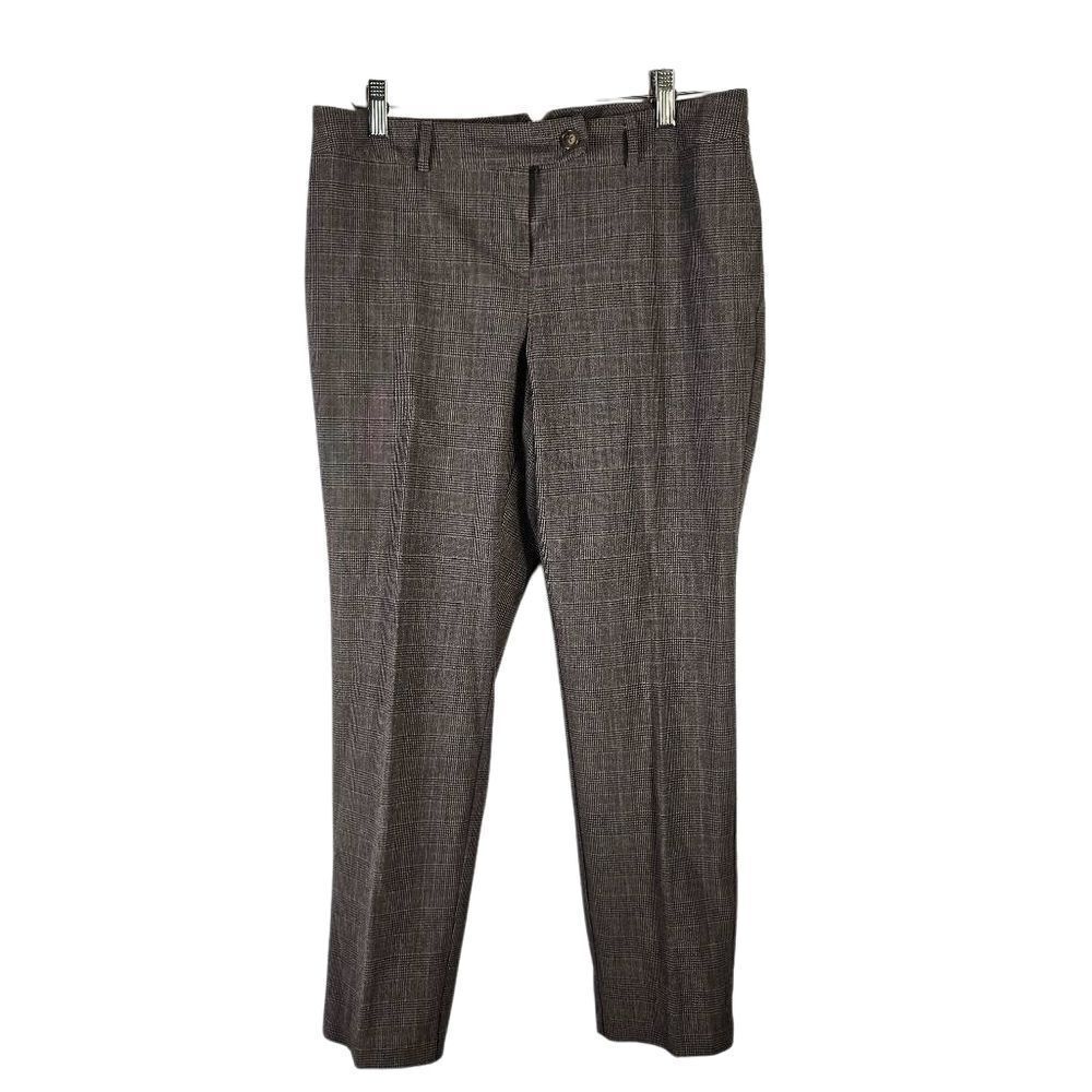 Fashion Bug Plaid Brown Dress Pants Size 6